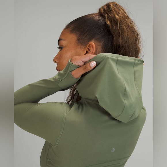 ၆၂NWOT RARE Green Twill Lululemon Hooded Define Jacket *Nulu - Picture 3 of 6